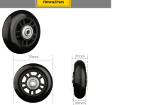 Колесо PU 70x27mm