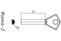 Заготовка ключа ФИНКА-2 | ABL-2 |  AB2 | AY2 | S12ABY