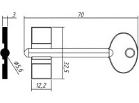 Заготовка ключа ТУЛА-14 | TLU14D