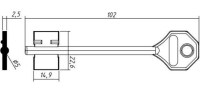 Заготовка ключа СИМЕКО-2 | SIM2D
