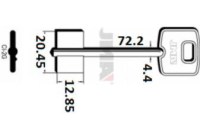 Заготовка ключа CI-2G | CSC | 1CI1R