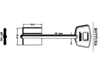 Заготовка ключа MT-3G | 5MT5 | 2MO7/2MO10R
