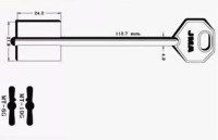 Заготовка ключа MT-10G | MTNC | 2MO8R | 17MO
