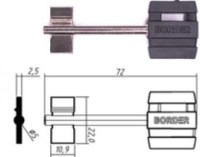 Заготовка ключа БОРДЕР-1 | BRD1DP