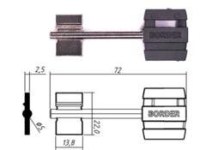 Заготовка ключа БОРДЕР-2 | BRD2DP