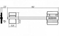 Заготовка ключа БОРДЕР-4 | BRD4DP