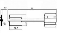 Заготовка ключа БОРДЕР-5 | BRD5DP