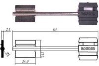 Заготовка ключа БОРДЕР-7 | BRD7DP