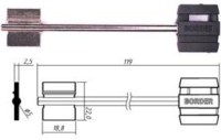 Заготовка ключа БОРДЕР-9 | BRD9DP