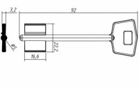 Заготовка ключа КАЛЕ-1 | 2KAL1