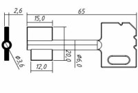 Заготовка ключа МАЙЕР-1 | MAE1D