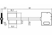 Заготовка ключа МАЙЕР-2 | MAE2D