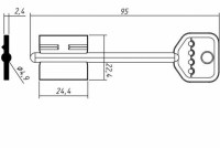 Заготовка ключа СЕНАТ-3 | SEN3D