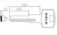 Заготовка ключа KAE-1 | H-117 | KLE1 | KAL1 | KAL3 (Бронь)