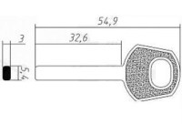 Заготовка ключа Solex 111 | H-101