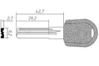 Заготовка ключа MasterLock | LM-2DP | H-018 | D-170