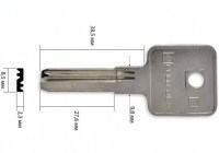 Заготовка ключа Palladium-2 | H-189