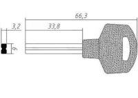 Заготовка ключа Solex | D-155